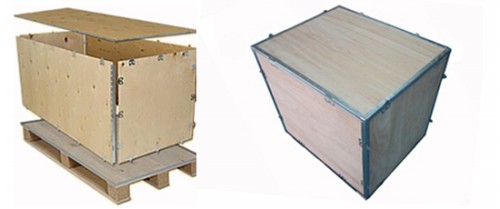 Collapsible packing boxes - six parts