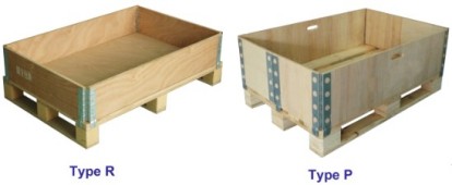 pallet collars with different hinges