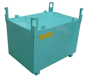 Steel heavy duty packing boxes for returnable packaging
